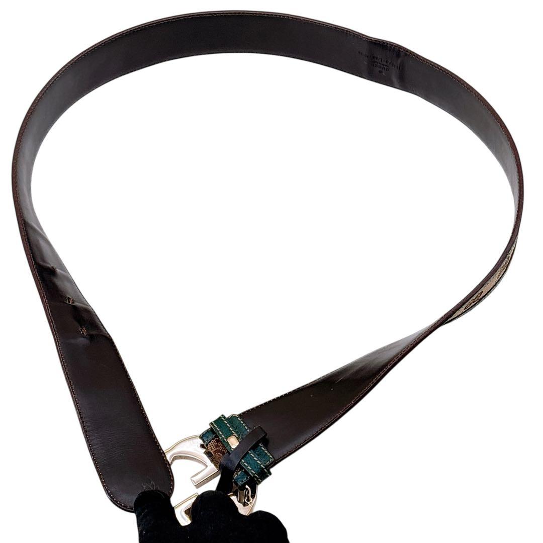 グッチ GUCCI インターロッキングG ベルト GGキャンバス 114876