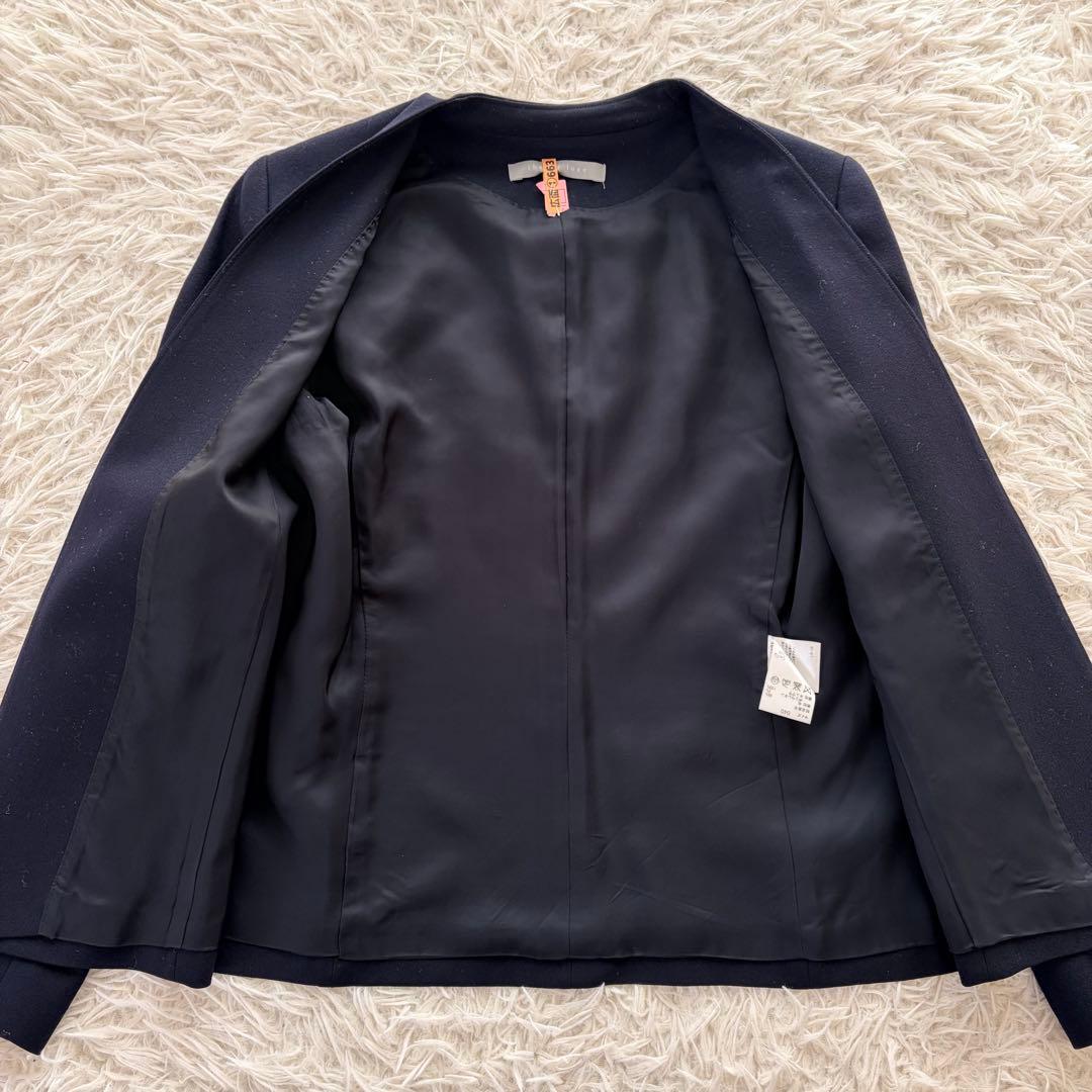 Lサイズ　セオリーリュクス　パンツ　スーツ　セットアップ　ノーカラージャケット