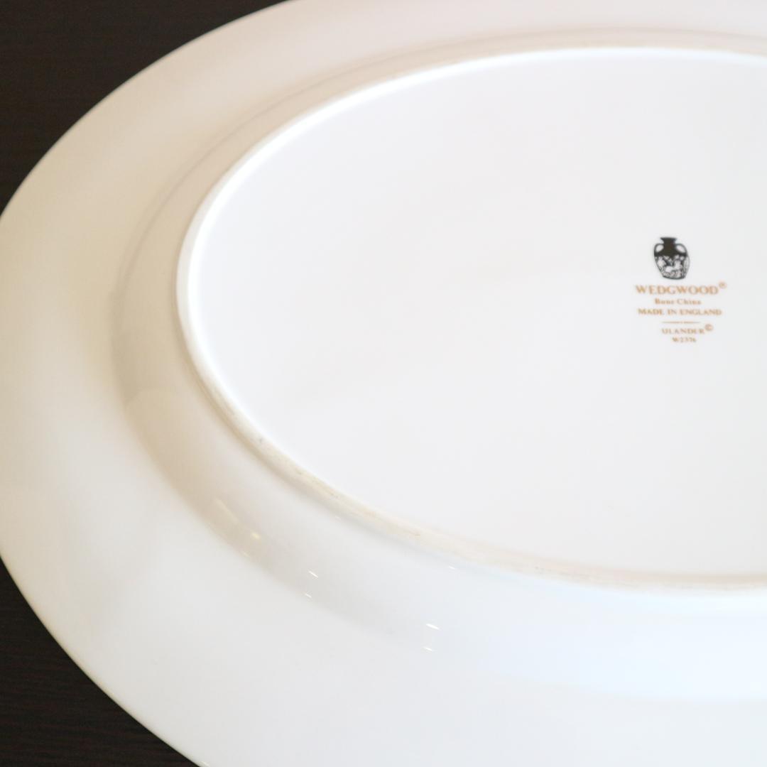 美品 希少刻印ウェッジウッドユーランダーパウダーオーバルプレート