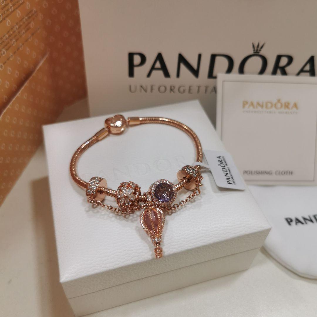 PANDORA ローズゴールド バルーンブレスレット