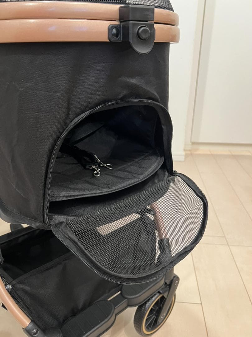 【新品・未使用】ペットカート 黒 分離型 犬猫 バギー 耐荷重20㎏ 折畳み