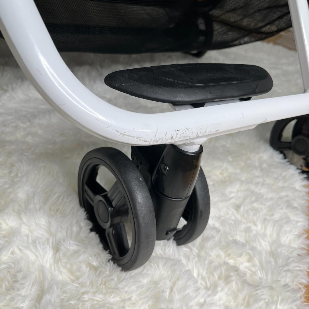 【送料無料】ココロンツイン ダブルベビーカー ネイビー　双子　美品　濃紺