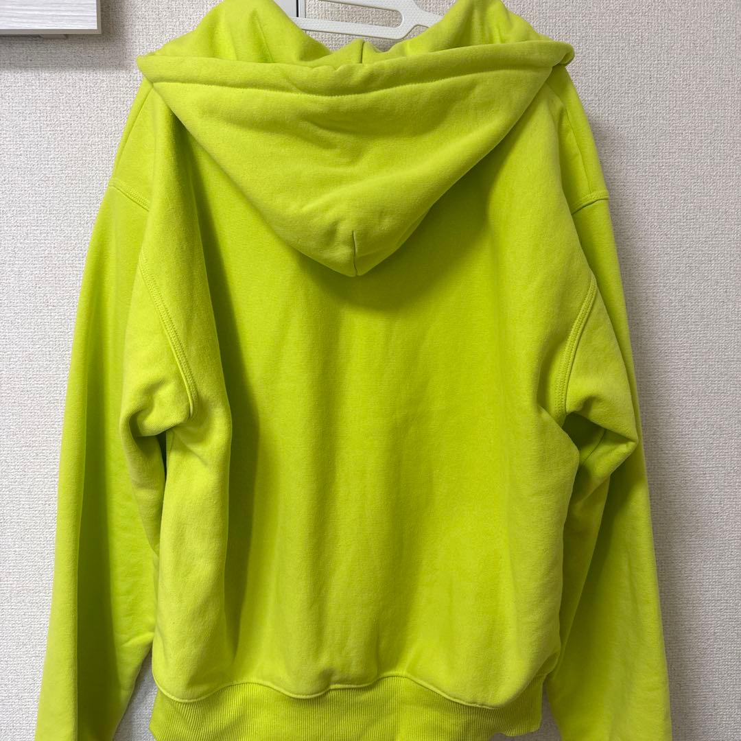 STUSSY イエロー ジップアップパーカー サイズL