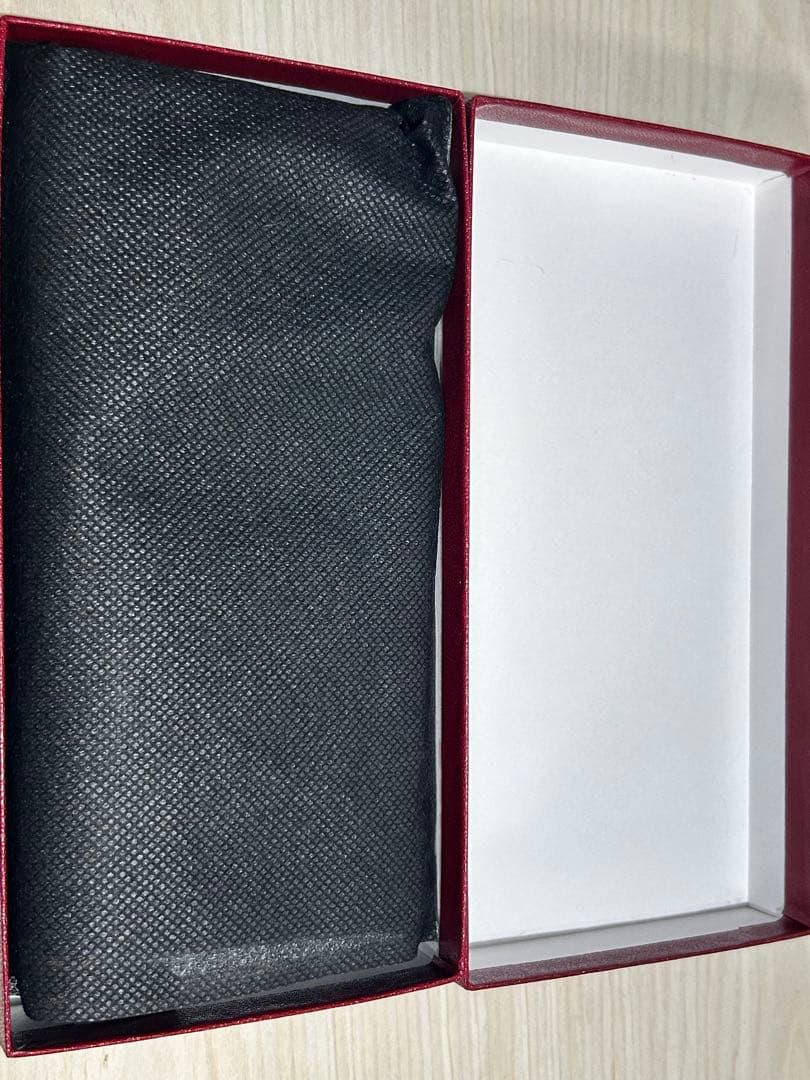 新進工房　極小長財布　ブライドルレザー　バタール　　ブラック