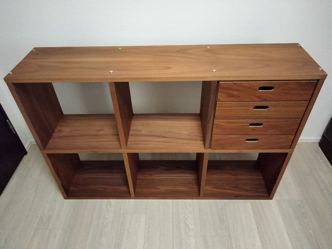 無印良品　スタッキングシェルフセット・３段✕２列　および　引出し・４段