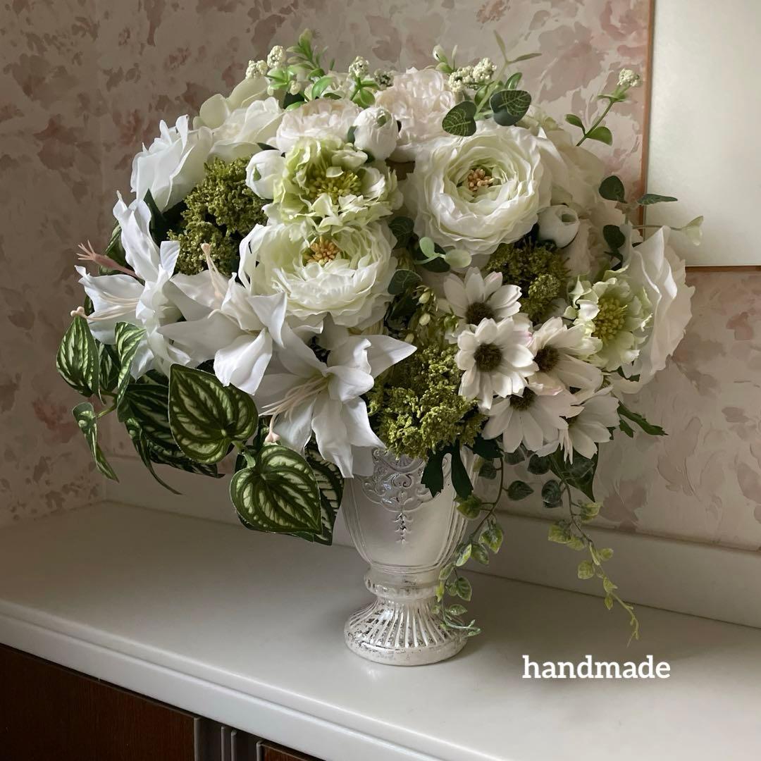 フラワーアレンジメント　造花　クレール