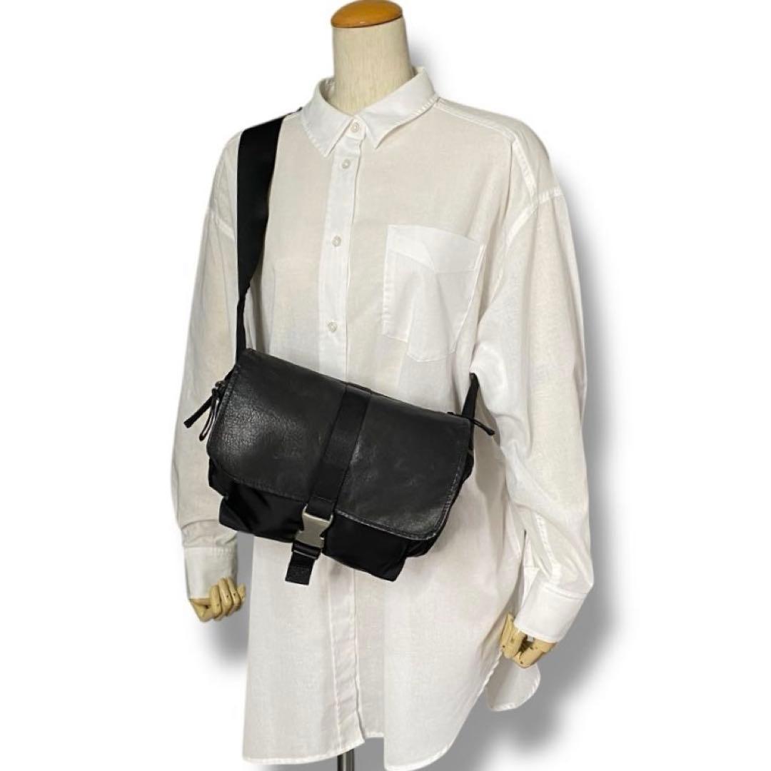 美品 Y's ヨウジヤマモト ナイロン バッグ ボディバッグ archive 黒