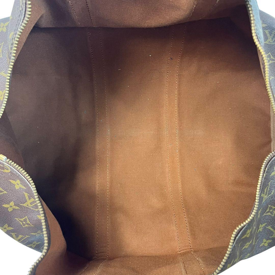【鑑定済】ルイヴィトン　モノグラム　キーポル50　ボストンバッグ　茶　旅行かばん