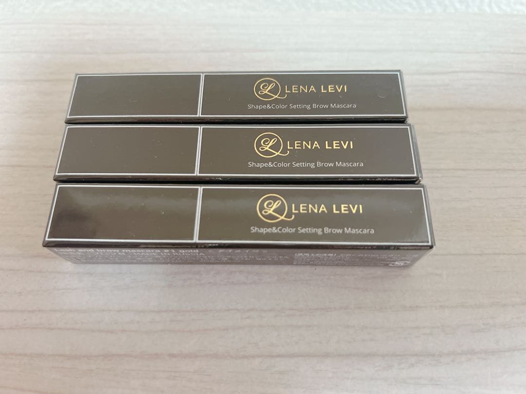 【新品未使用】LENA LEVI 眉マスカラ #1 gold 3本セット