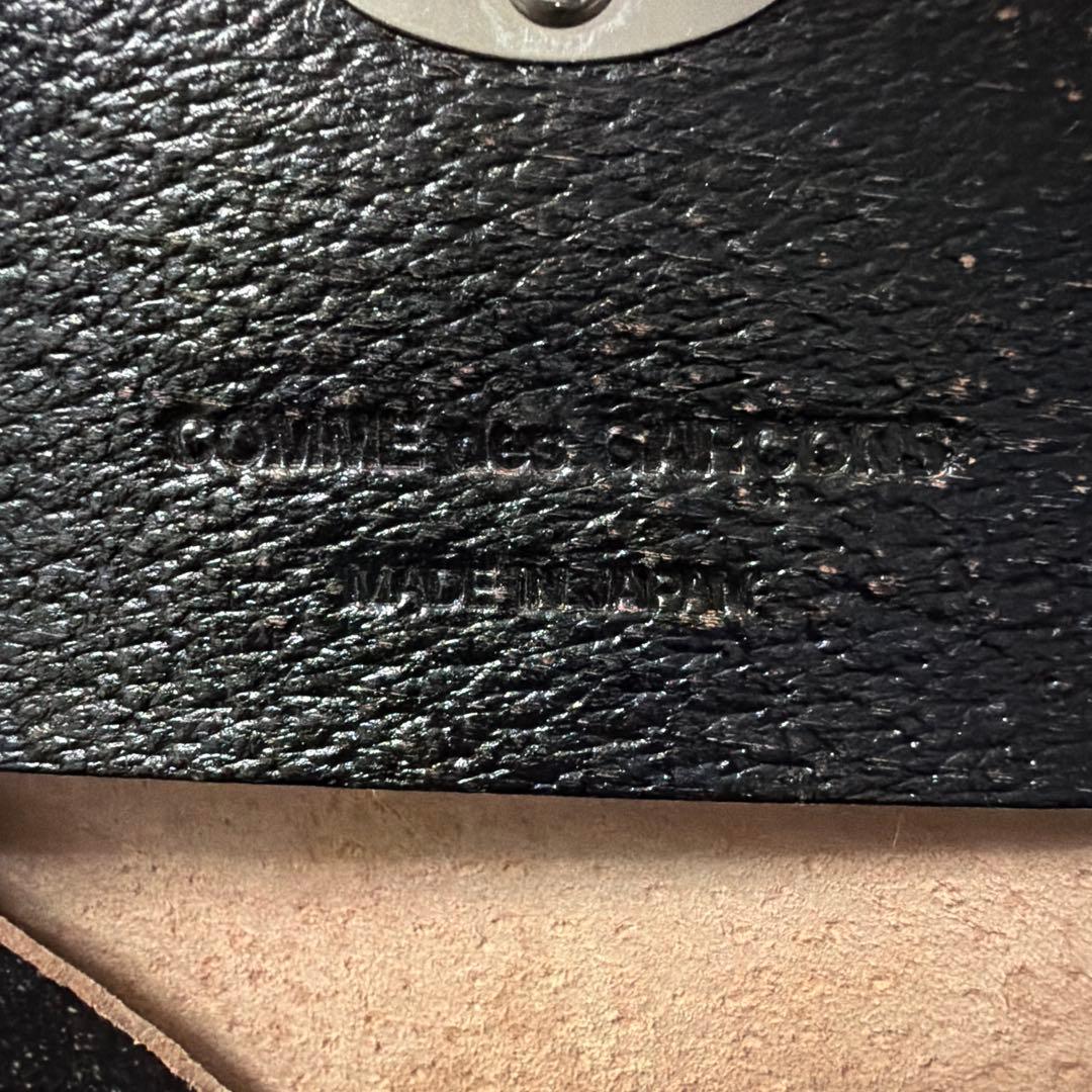 最終価格コムデギャルソン 蛇腹 ピッグスキン 長財布