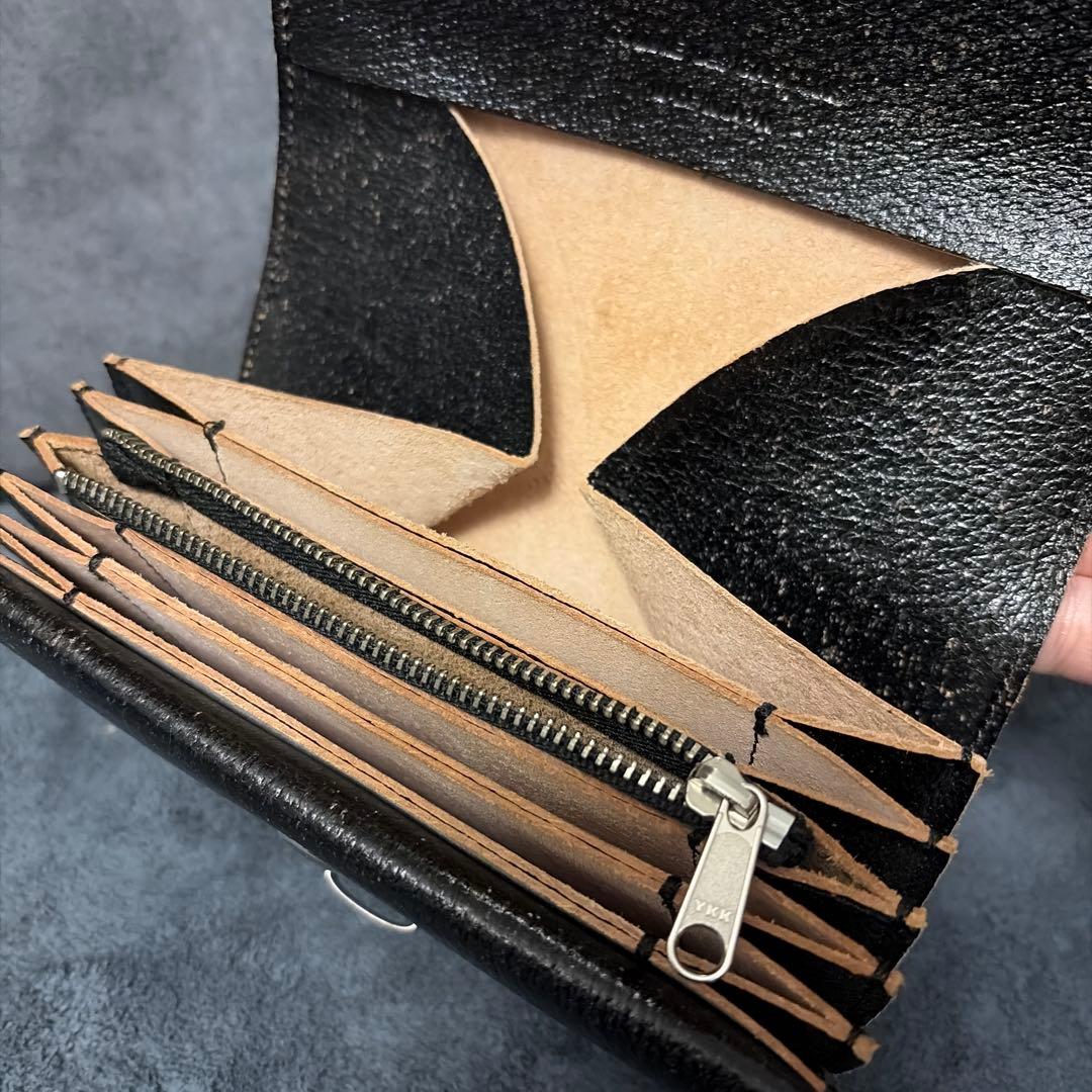 最終価格コムデギャルソン 蛇腹 ピッグスキン 長財布