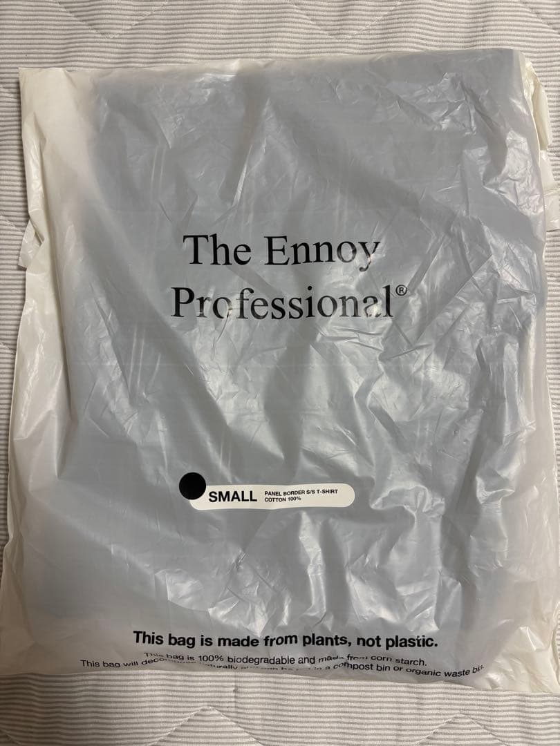 新品 2025SS ennoy PANEL BORDER Tシャツ S ブラック