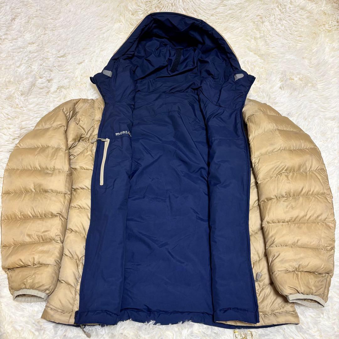 モンベル コロラドパーカー リバーシブル ダウンジャケット M ネイビー