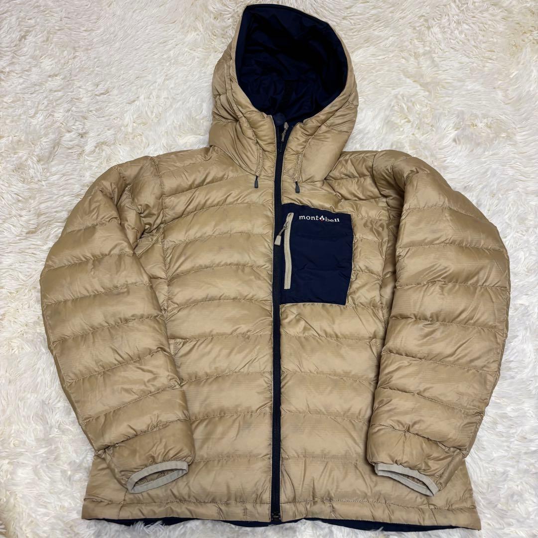 モンベル コロラドパーカー リバーシブル ダウンジャケット M ネイビー