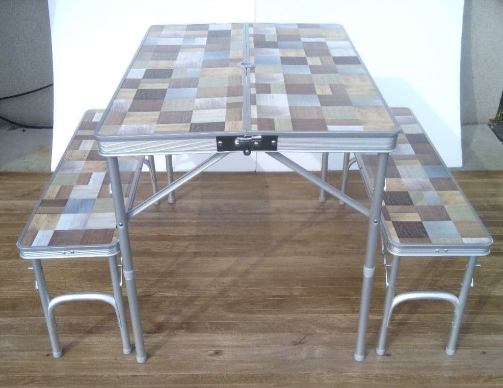 テーブルセット 木目調折りたたみ式 BD-230K