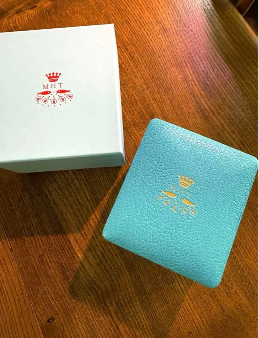 マリーエレーヌドゥタイヤック　MHT レザージュエリーケース　ライトブルー