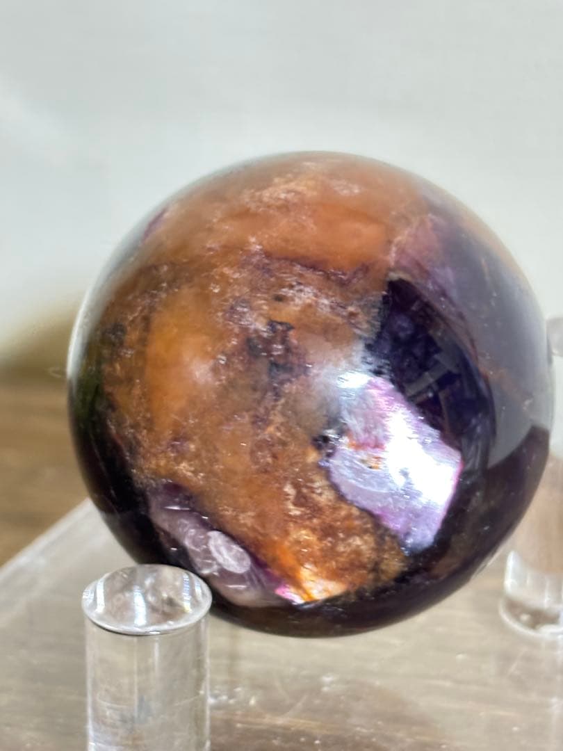 かなりレア　かわいい　キラキラ　レピドライト　パイライト　スフィア　4cm