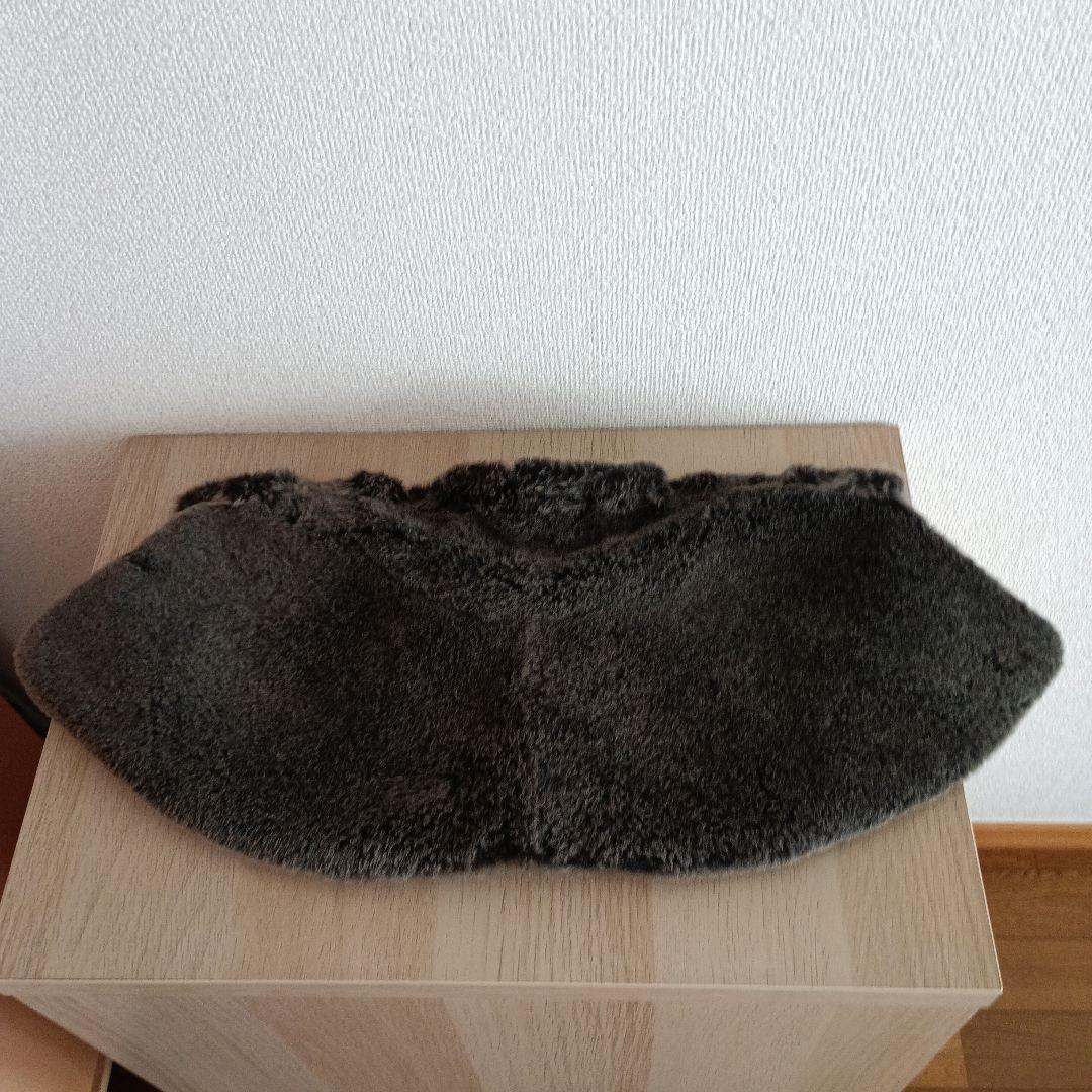 45r　45rpm　ダウンベスト　ムートン襟　ウール　カシミヤ