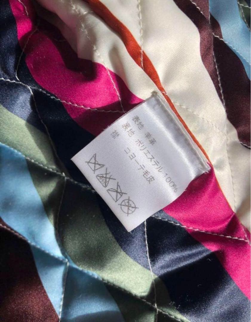 ば*ん様 【状態良し】 COACH コヨーテ毛皮付き革ジャケット　レザー　ジャケ