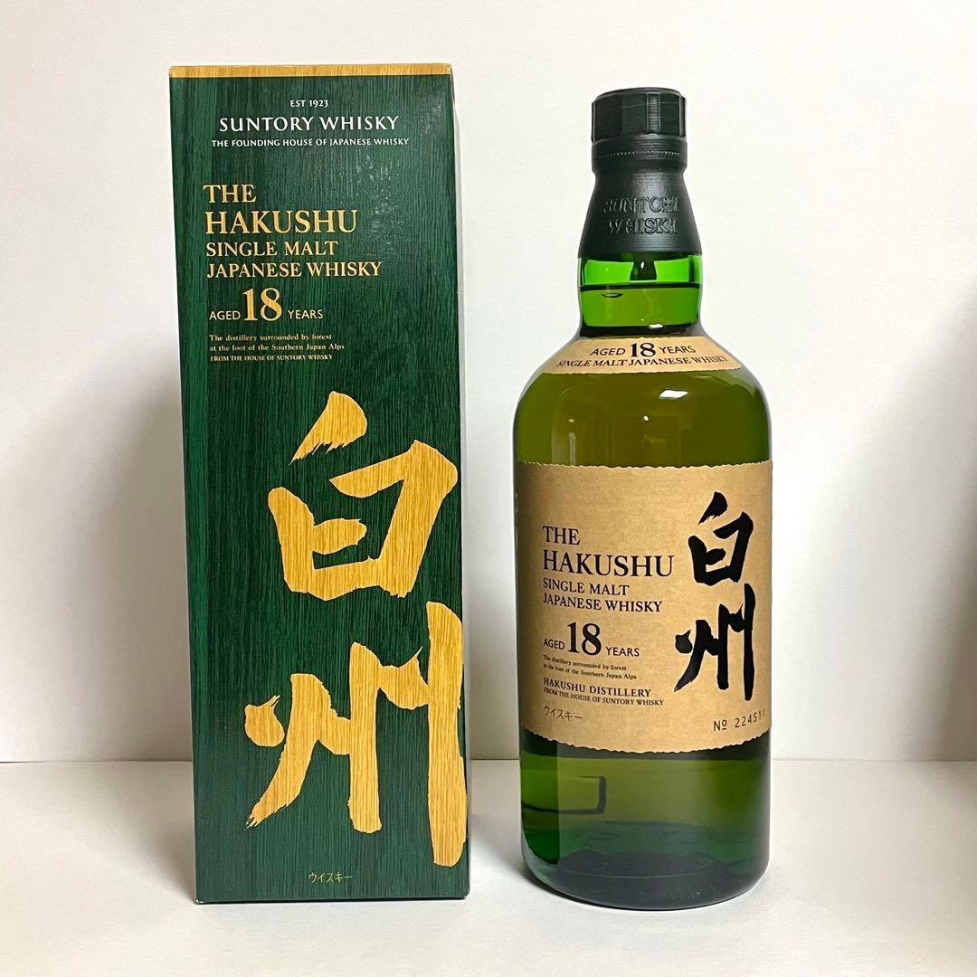 R6.3.30購入【新品未開栓】 サントリー 白州18年 正規品 1本 / 山崎