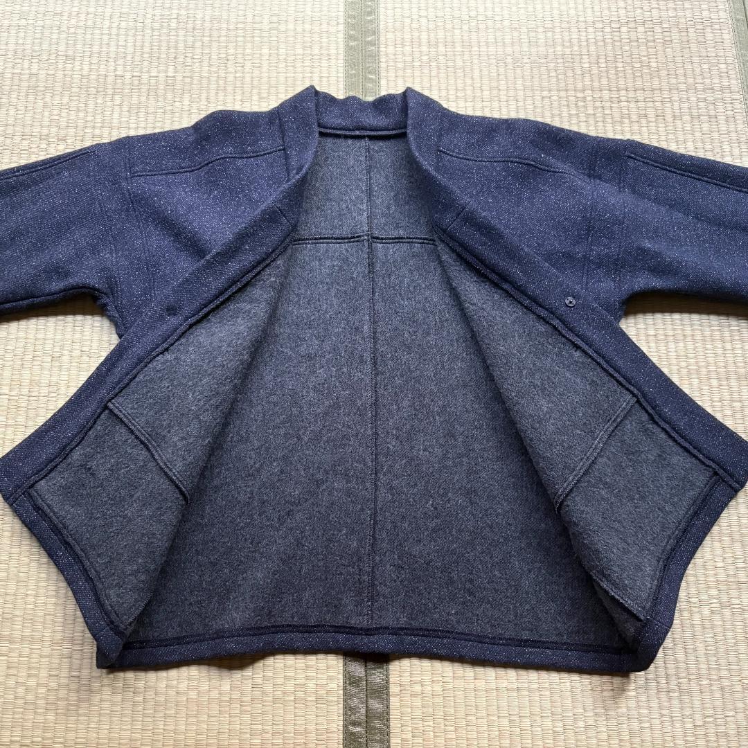 MITTAN 端切半纏 紺杢 サイズ2 ウール 尾州産