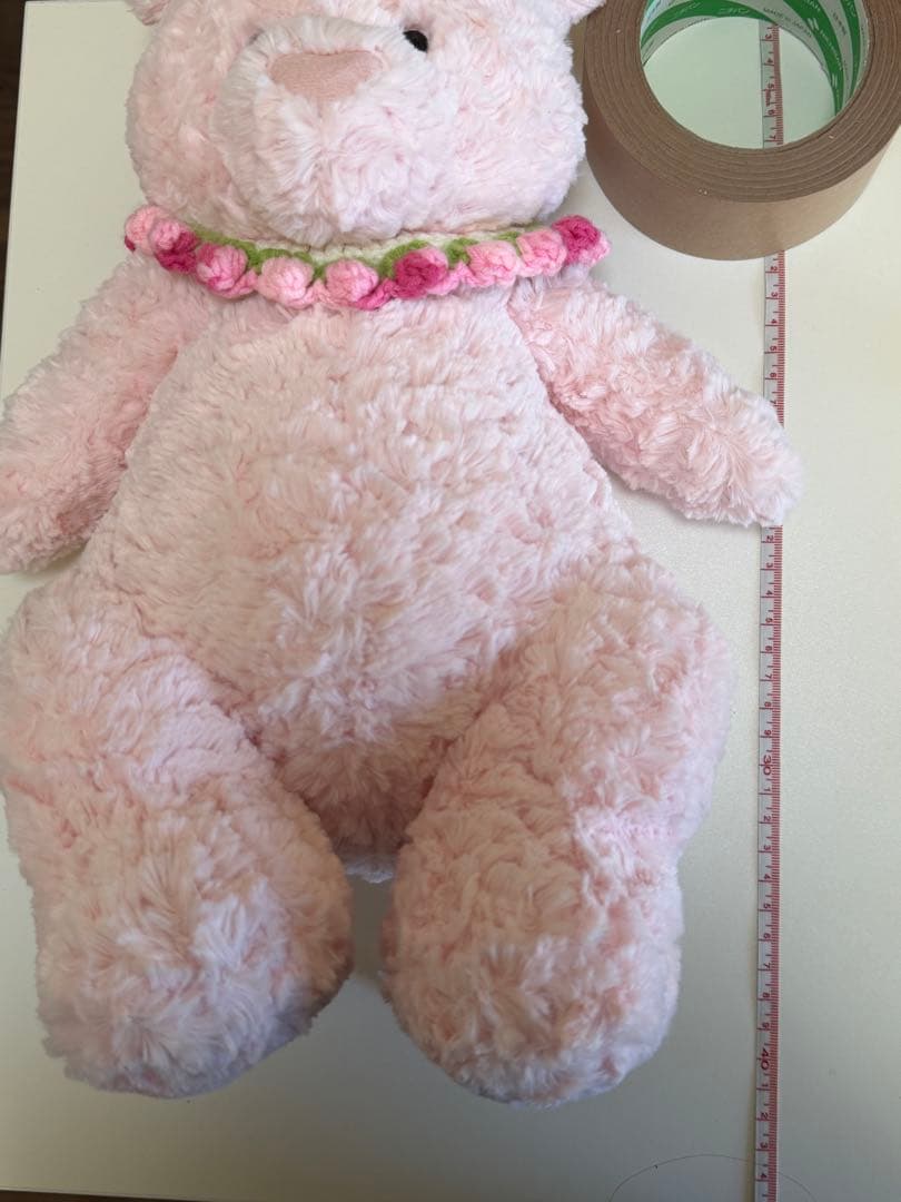 【コンのお家専用】ピンクのクマのぬいぐるみ