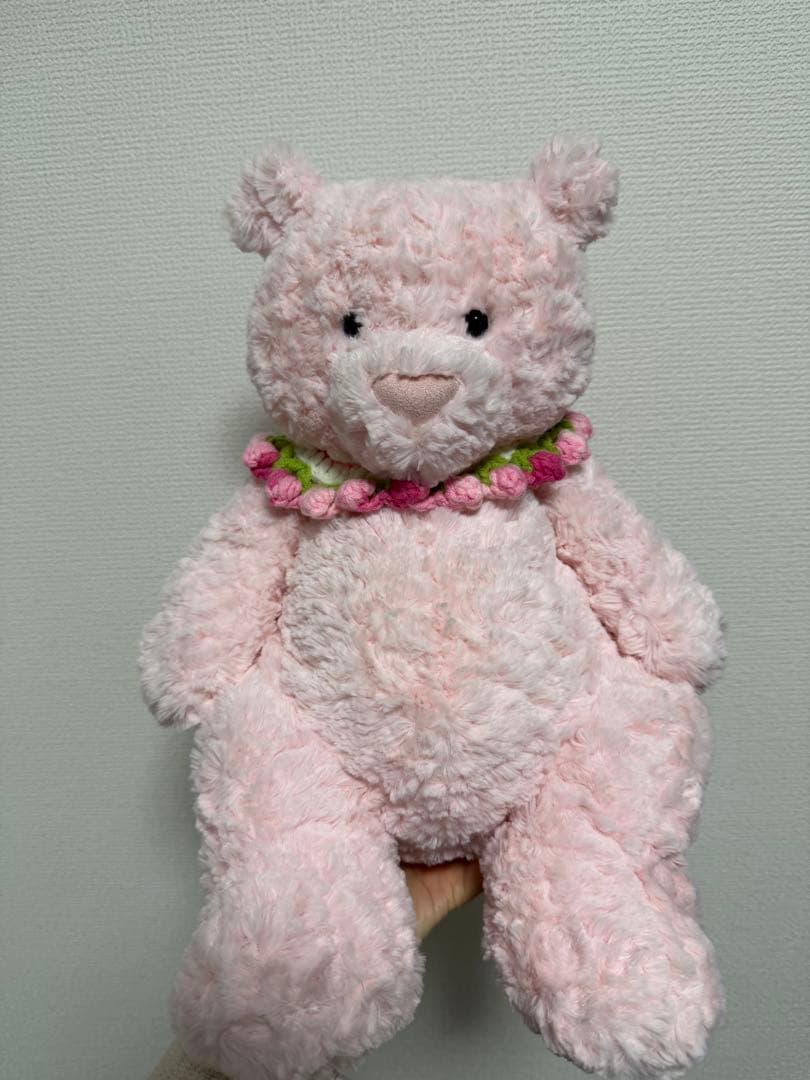 【コンのお家専用】ピンクのクマのぬいぐるみ
