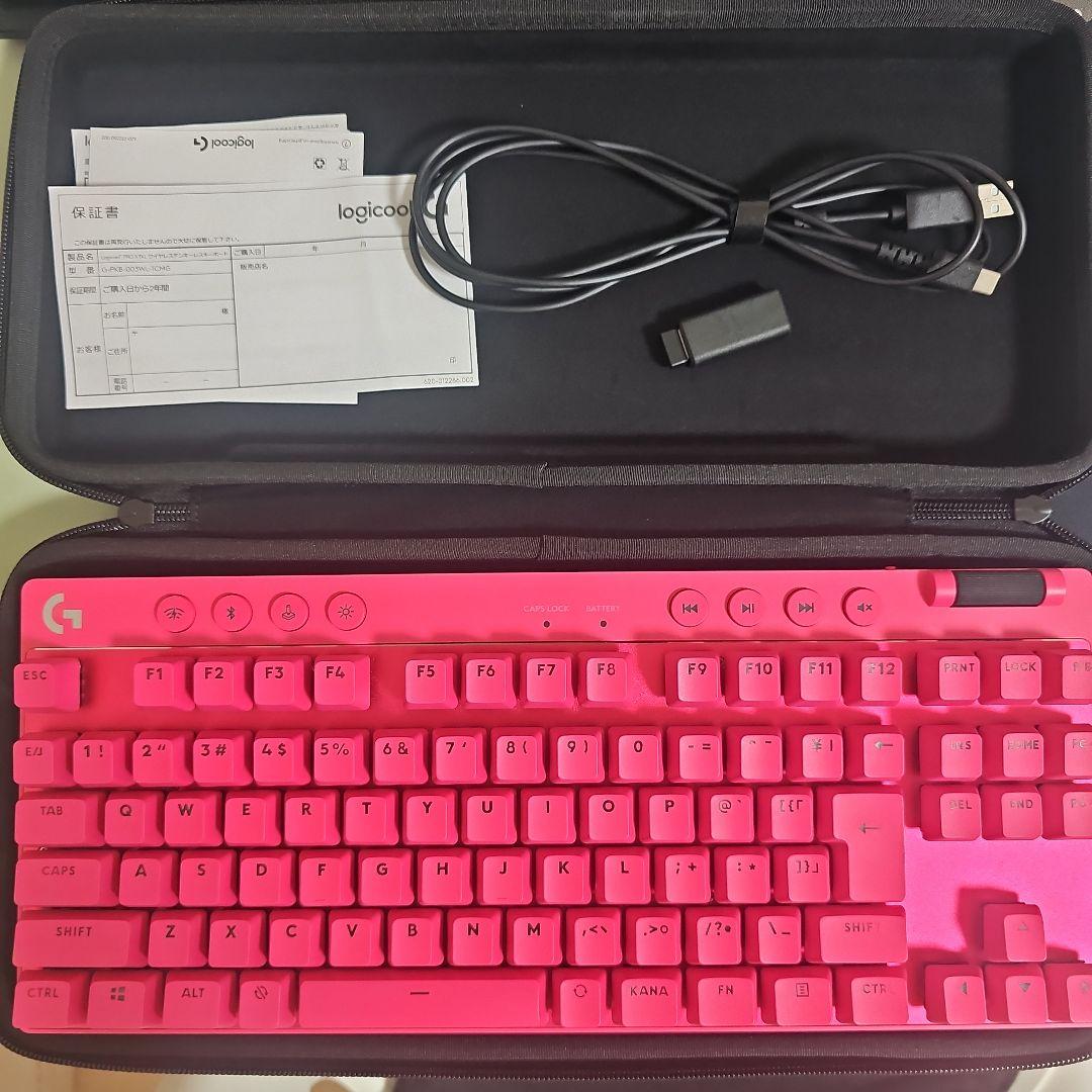 Logicool G PRO X TKL テンキーレス タクタイル マゼンタ