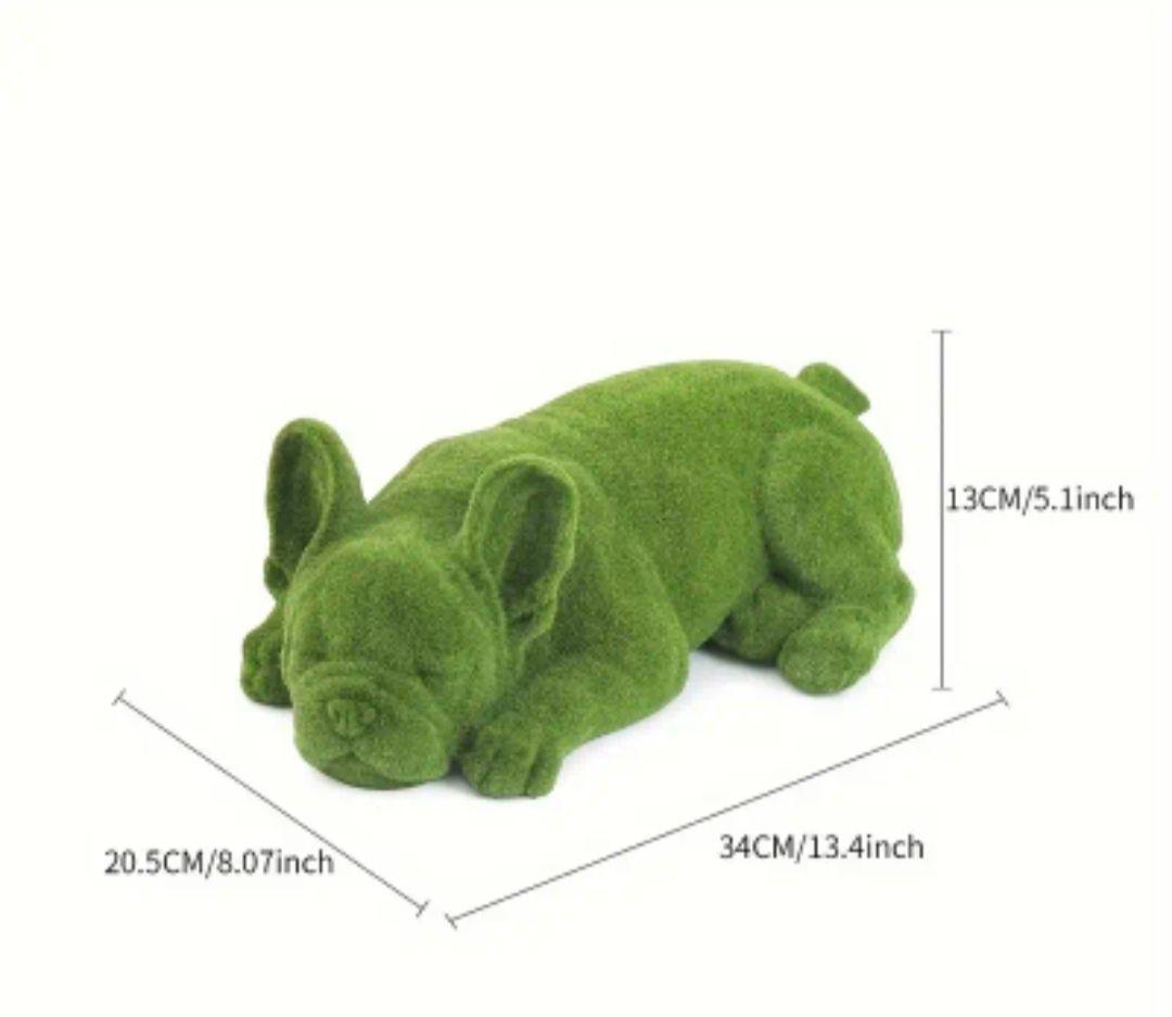 フレンチブルドッグ フェイクグリーン 約34cm
