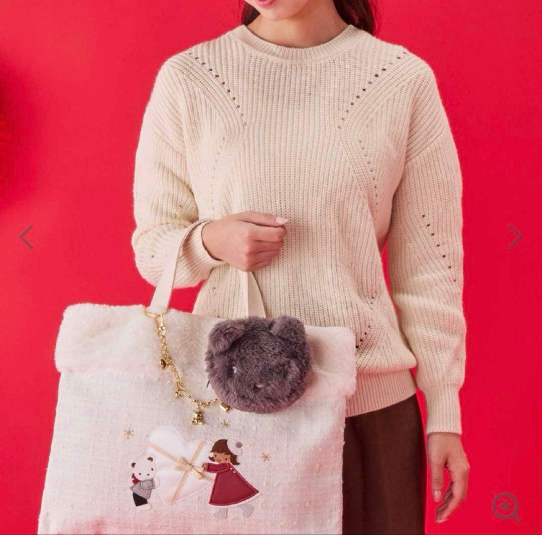 ファミリア　familiar クリスマスコレクション　アイボリー　レッスンバッグ