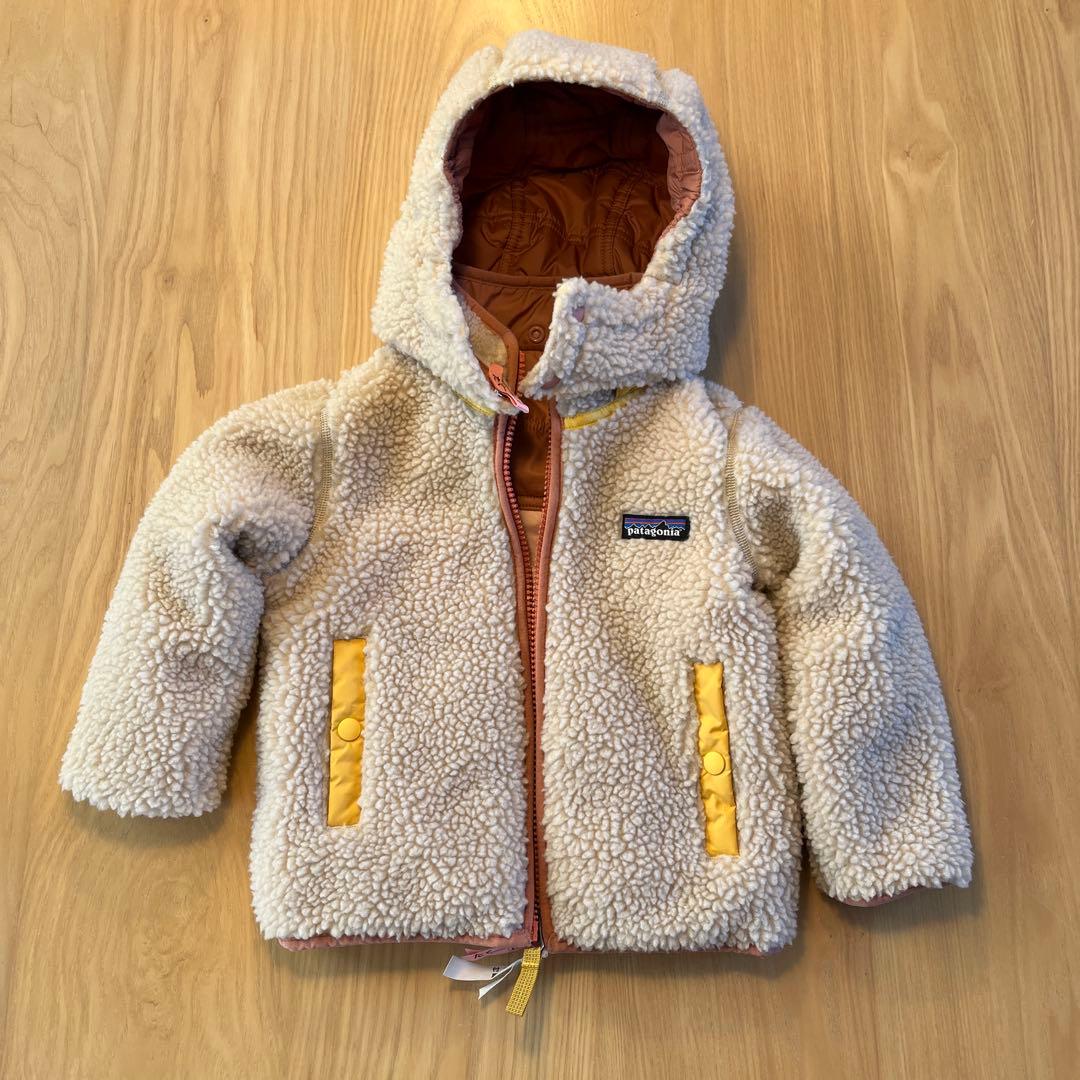 Patagonia ベビー・リバーシブル・トリブルズ・フーディ 90cm