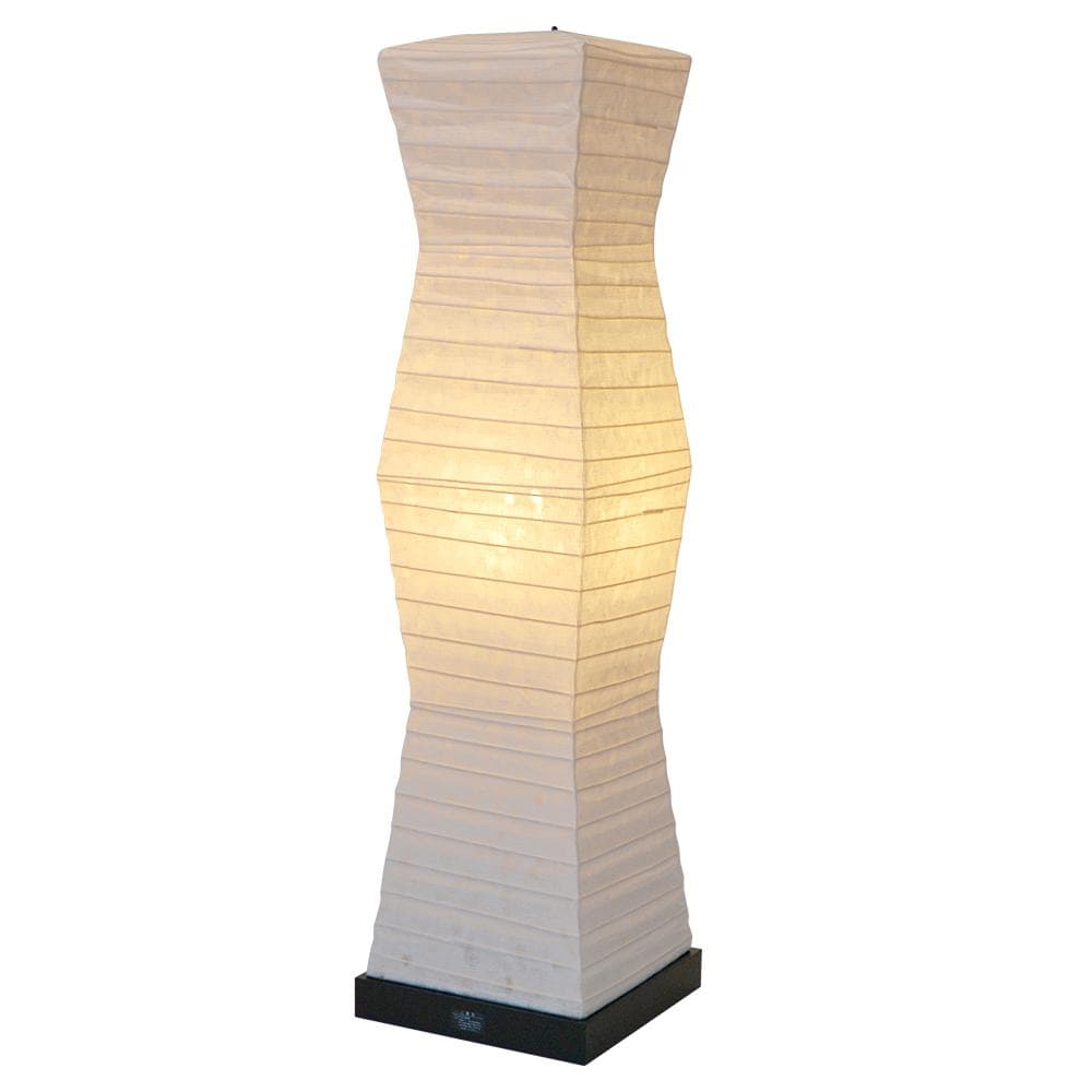 美濃和紙 和風 スタンド型フロアライト stone ストーン 糸入り落水紙