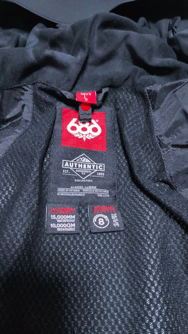 ☃︎メンズL☃︎【６８６ ロクハチ】スノーボードウェア セットアップ 上下
