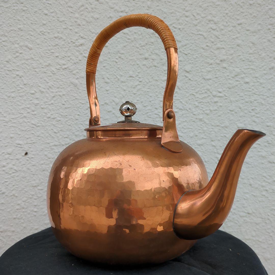 e*.様 美！銅製ハンマードやかん　おまけ付　値引き可能