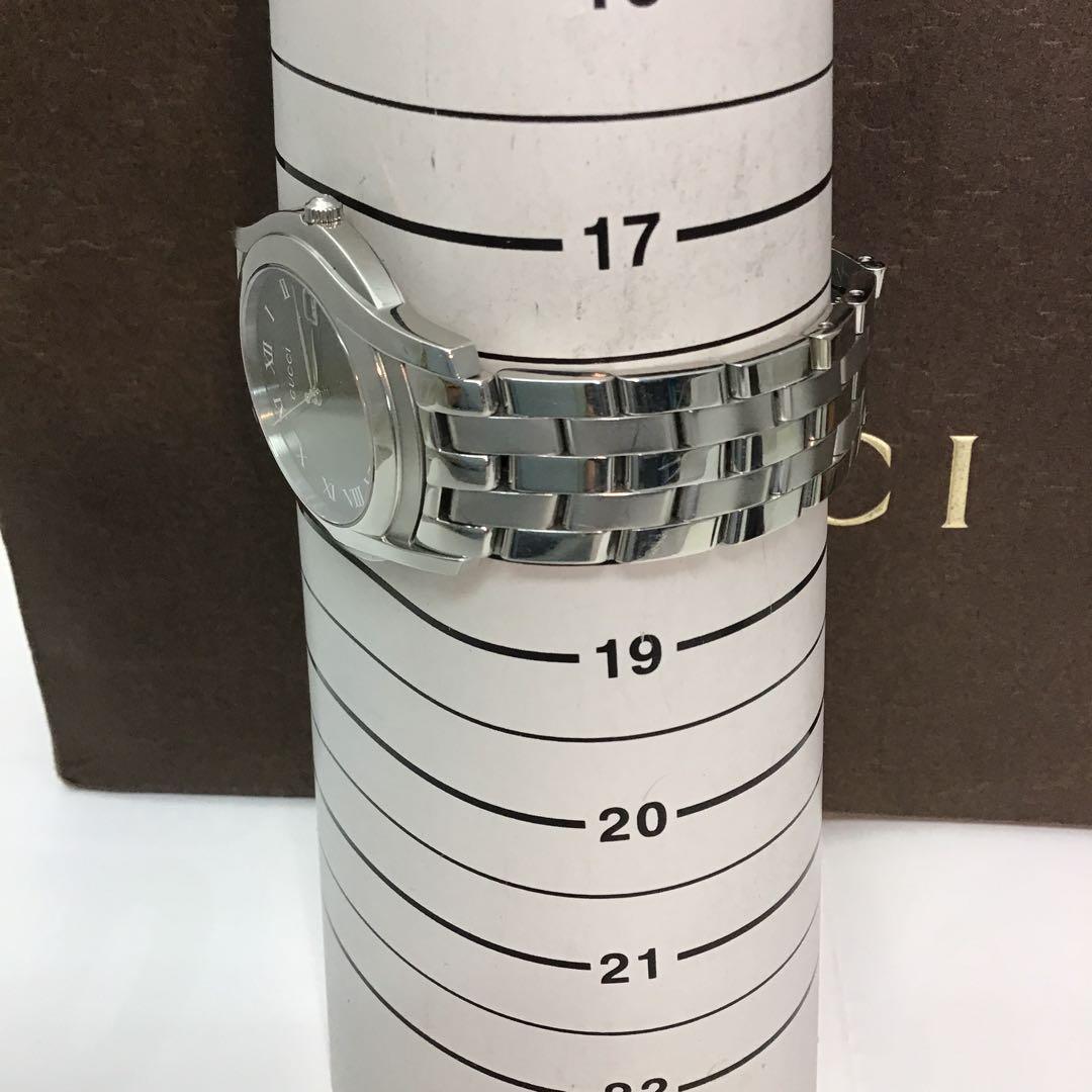 ‼️GUCCI グッチ‼️ステンレススチール ブラックダイヤル クォーツ時計