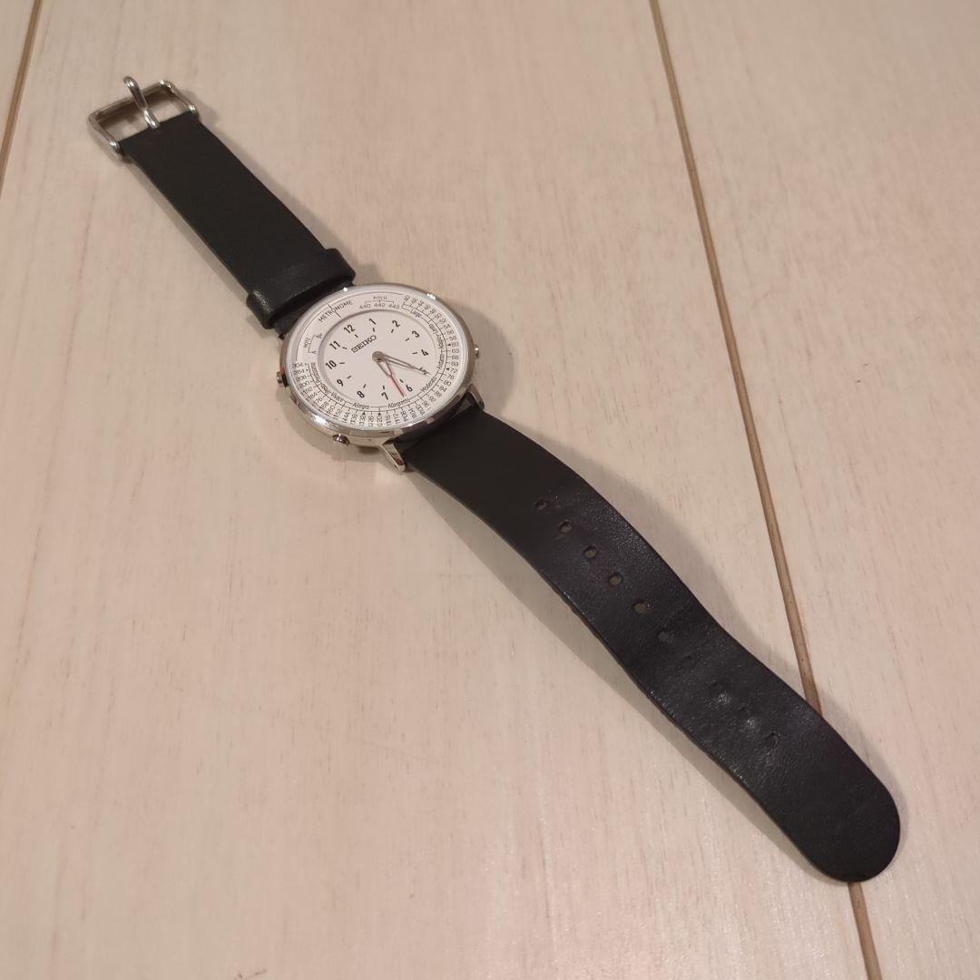 た*ん様 SEIKO メトロノーム 時計 ホワイト/ブラック