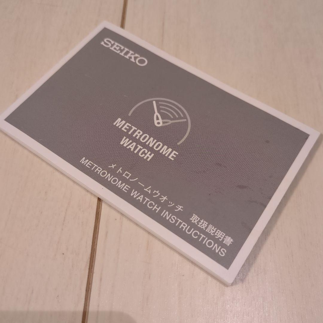 た*ん様 SEIKO メトロノーム 時計 ホワイト/ブラック