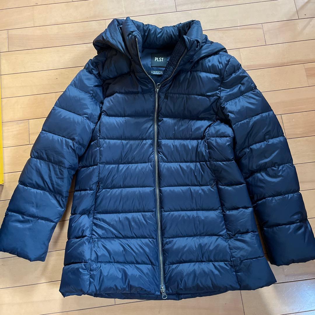 【PLST】リモンタダウンハーフコート ネイビー S