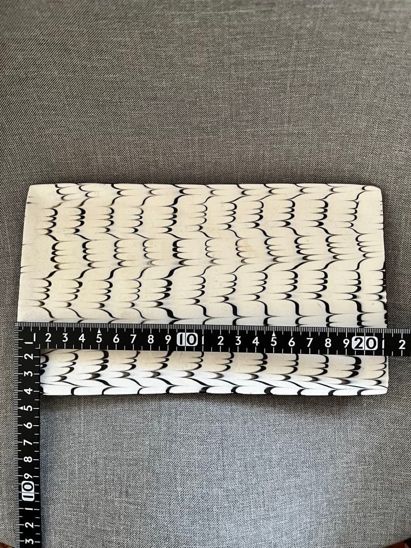 十場天伸さん つくも窯 スリップウェア 平皿 2枚セット