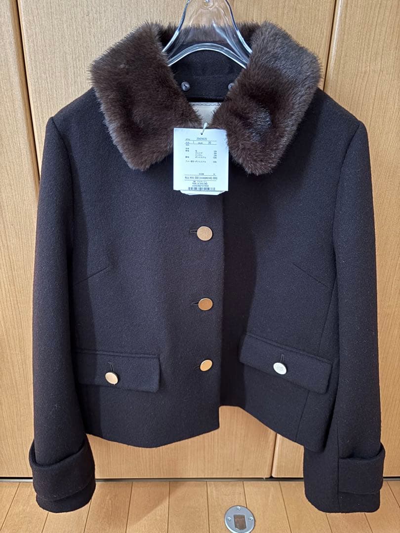 ⭐︎最終お値下げ⭐︎アプワイザーリッシェ ステンカラー ショートコート ブラウン 茶