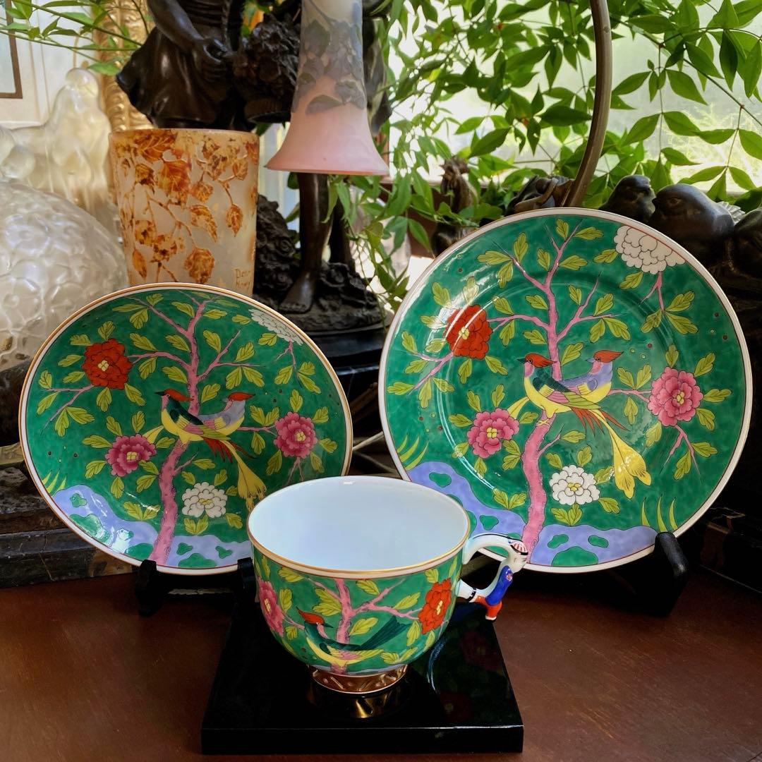 ヘレンドのとても美しいシノワズリマンダリンシリーズのトリオセット