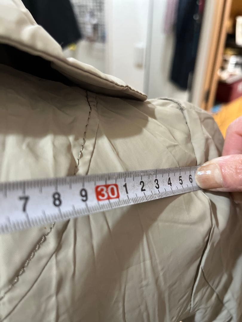 マリテフランソワジルボーベージュ フロントボタン ロングコート