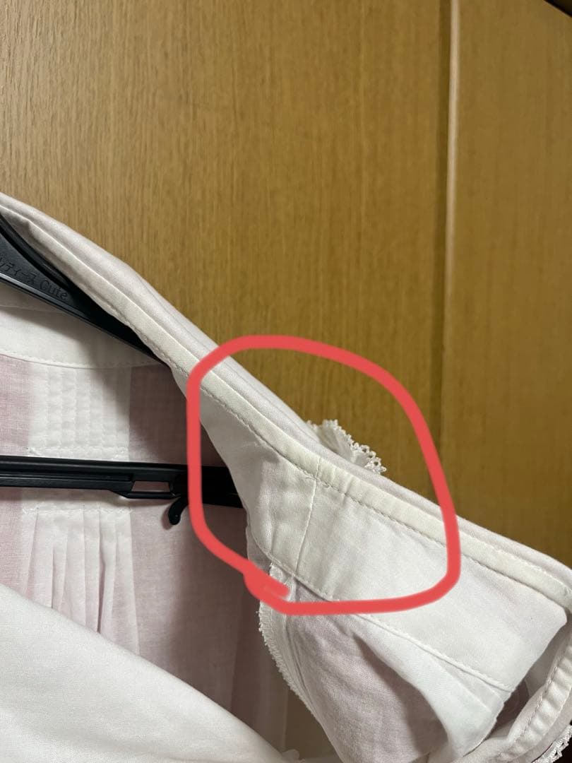 ピンクハウス　ギンガムうさぎ　いちご　刺繍　セーラー　ブラウス　赤　白