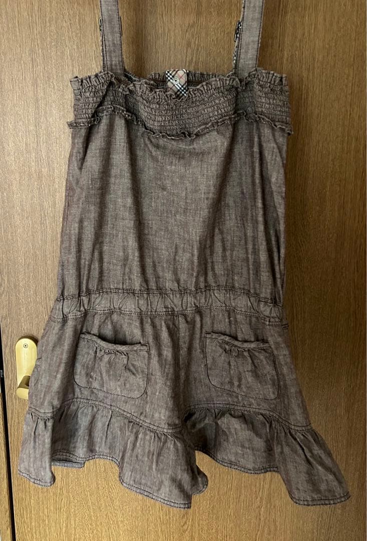 【美品】バーバリーブルーレーベル　サロペット オーバーオール 38 M 限定価格