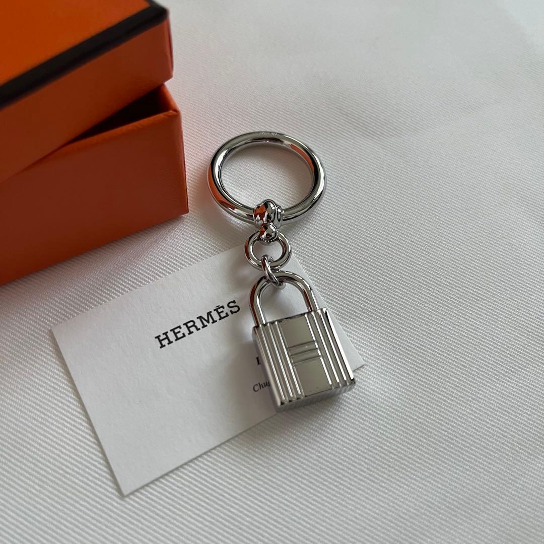 小物 HERMES Charms Cadenas scarf ring