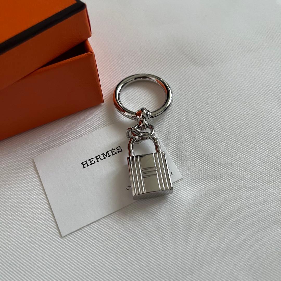 小物 HERMES Charms Cadenas scarf ring