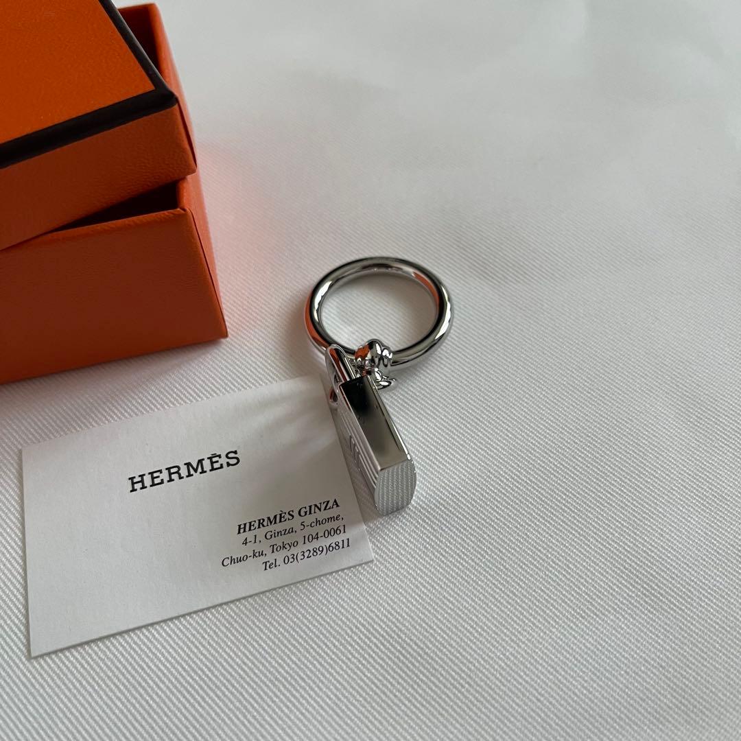 小物 HERMES Charms Cadenas scarf ring