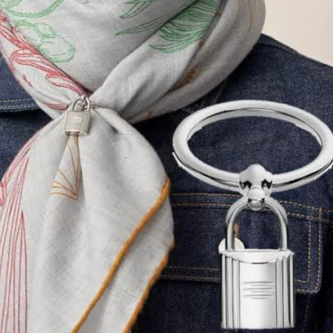 小物 HERMES Charms Cadenas scarf ring