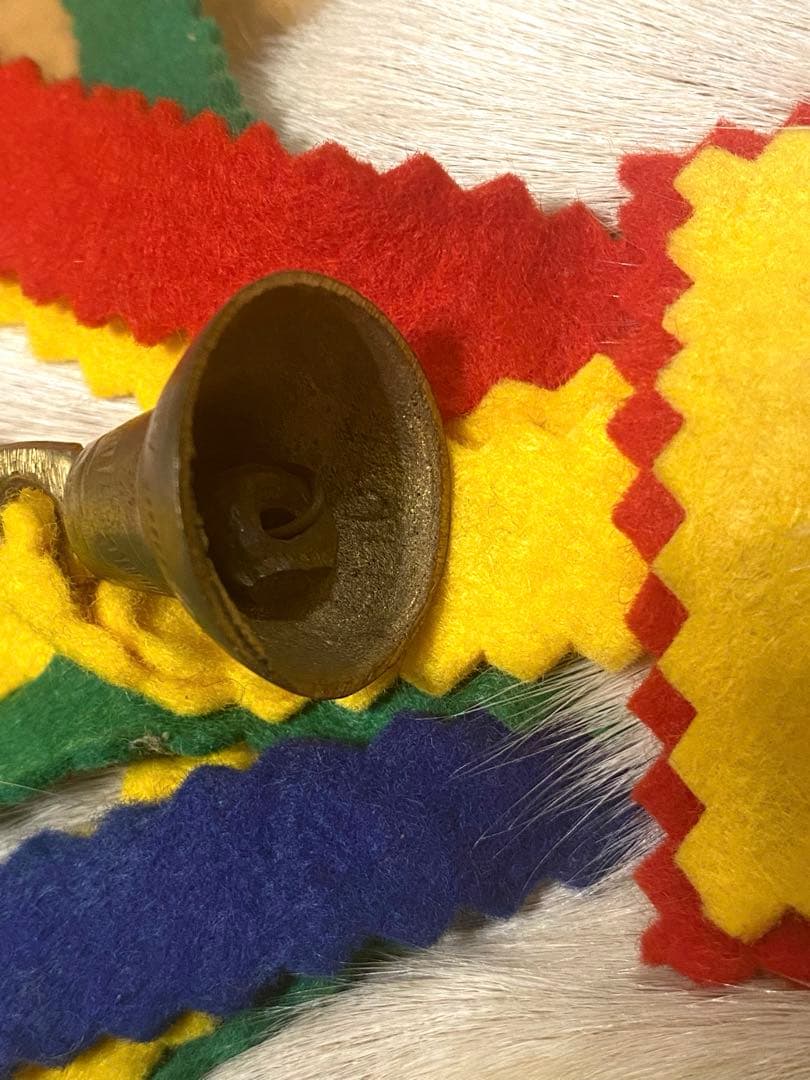 クリスマス　壁飾り　飾り　トナカイ　毛皮　ヴィンテージ　リアルファー