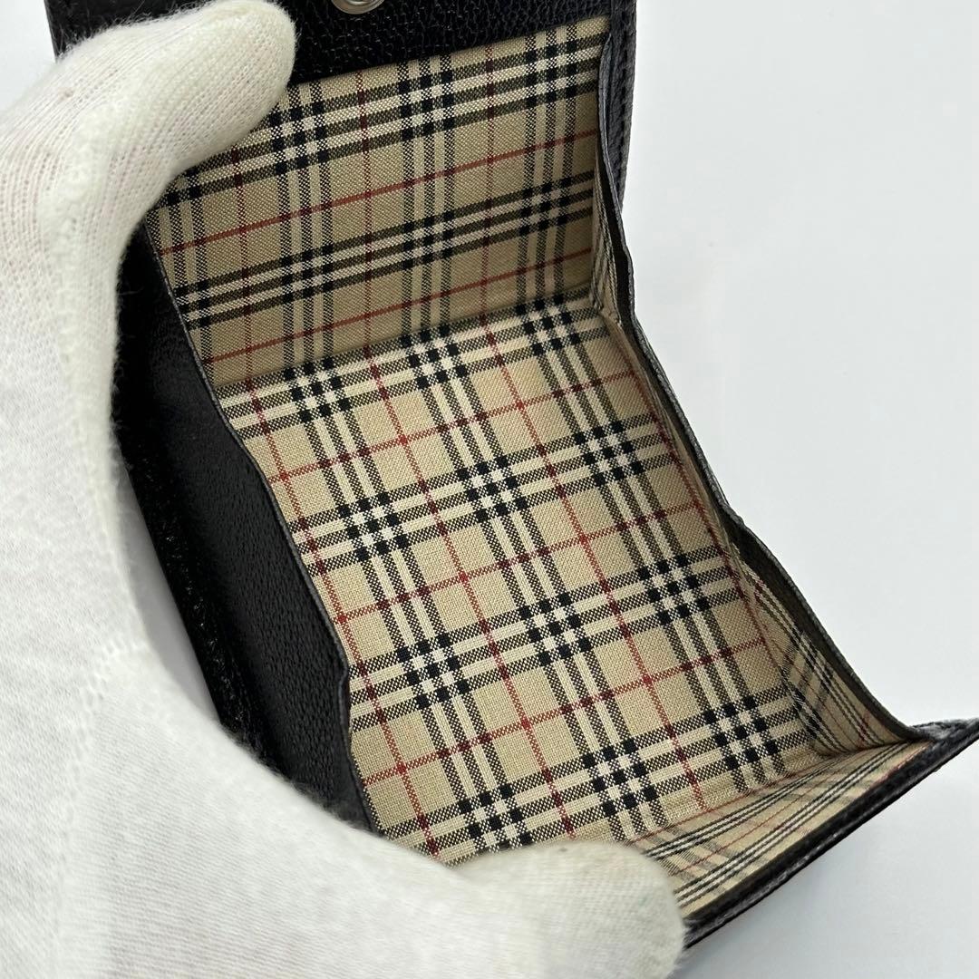 【未使用】BURBERRY バーバリー ケース レザー ノバチェック